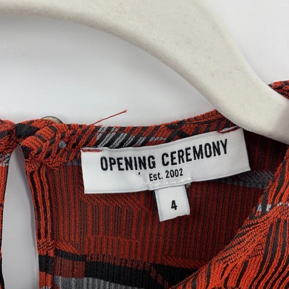 Opening Ceremony Geometric Print Fit and Flare Dress Sz 4 ASO TV - Picture 7 of 13